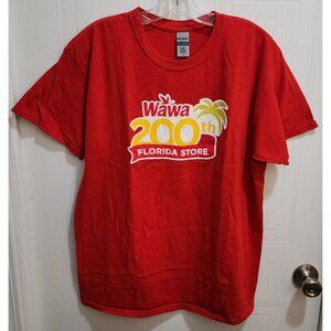 Wawa Mens Short Sleeve T Shirt 200th Florida Store Naples October 17, 2019 Red L